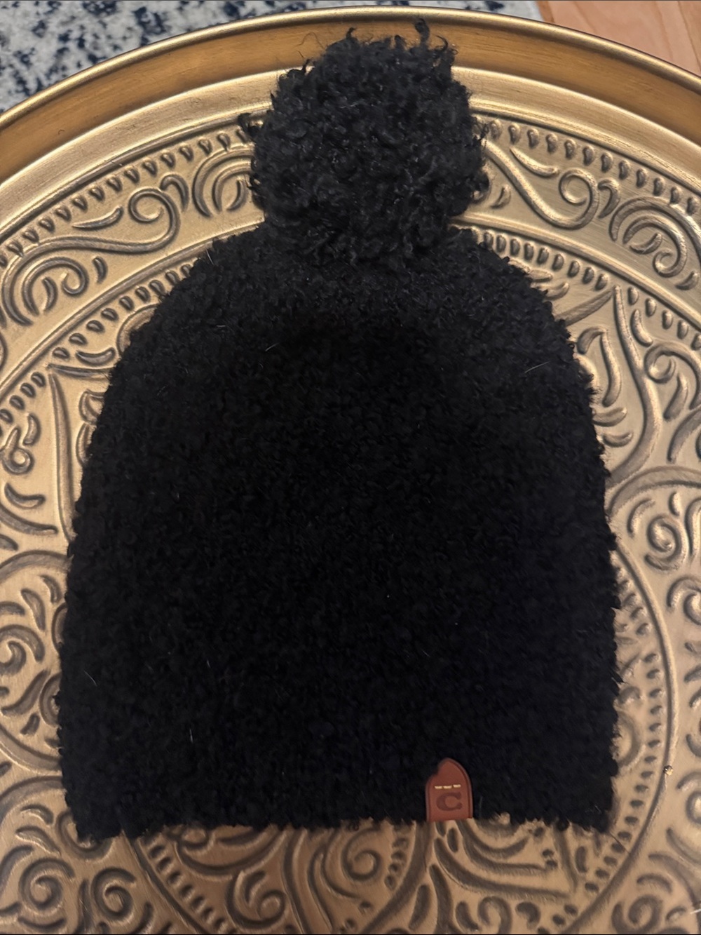 Coach knit beanie
